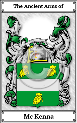 Mc Kenna Family Crest Download (JPG)  Book Plated - 150 DPI